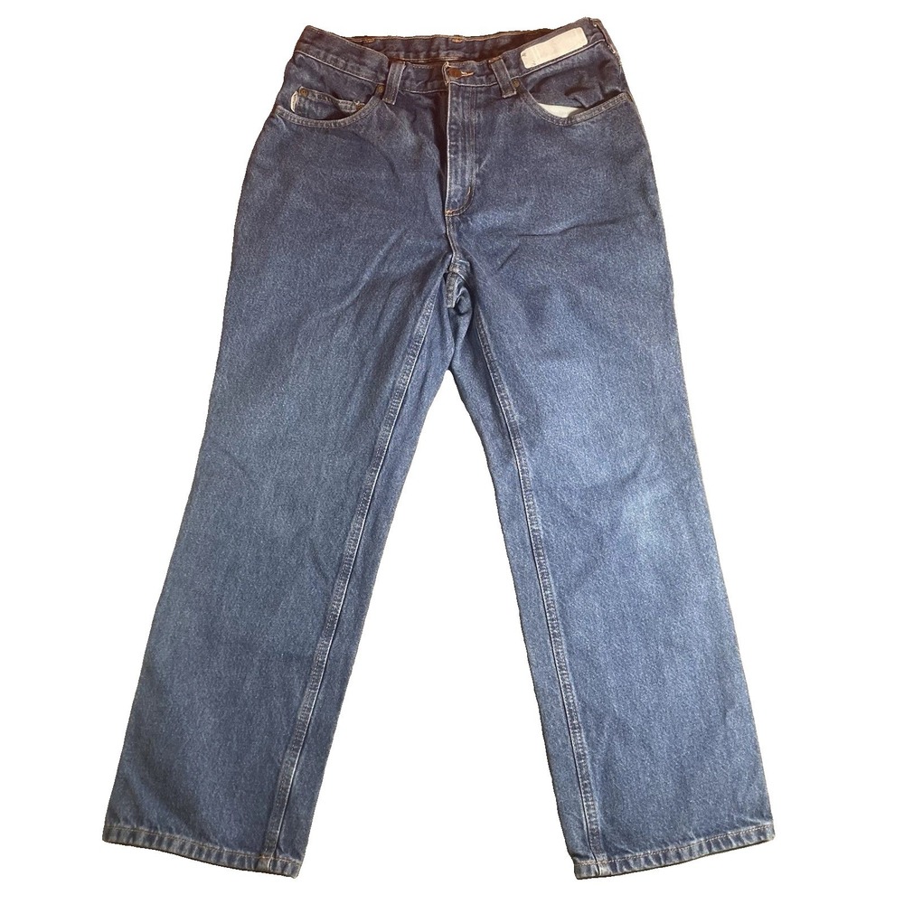 Carhartt Mens 32x28 Relaxed Fit Blue Jeans Denim Work Pants Medium Wash Skater